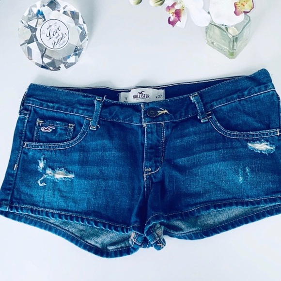 Hollister Distressed Jean short shorts 07144 - Picture 2 of 8
